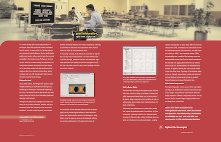 Agilent Technologies introduction magazine ad