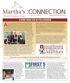 Martha's Village newsletter