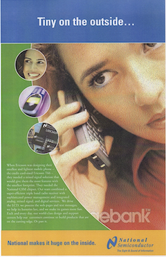 National Semiconductor spec ads